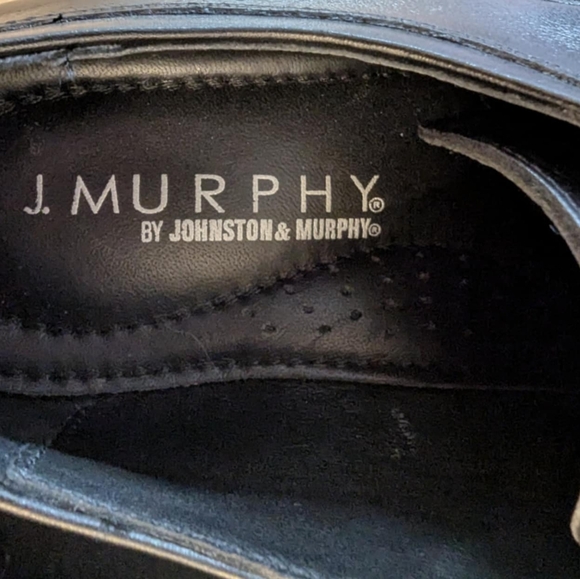 Johnson & Murphy EUC - Men's Black Leather Dress Shoes - Picture 6 of 6